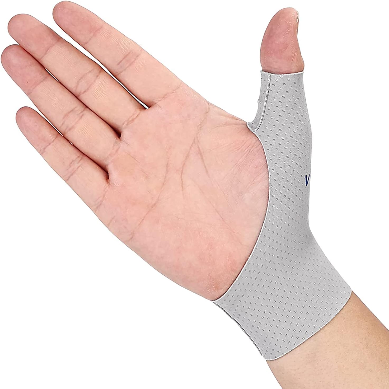 Thumb Wrist Brace Compression Sleeve (2 PCS) for Arthritis Pain Relief Protector Support, Soft Elastic Fabric Thumb Spica Splint Glove Liner for Women and Men -Fits Both Hands (Large)