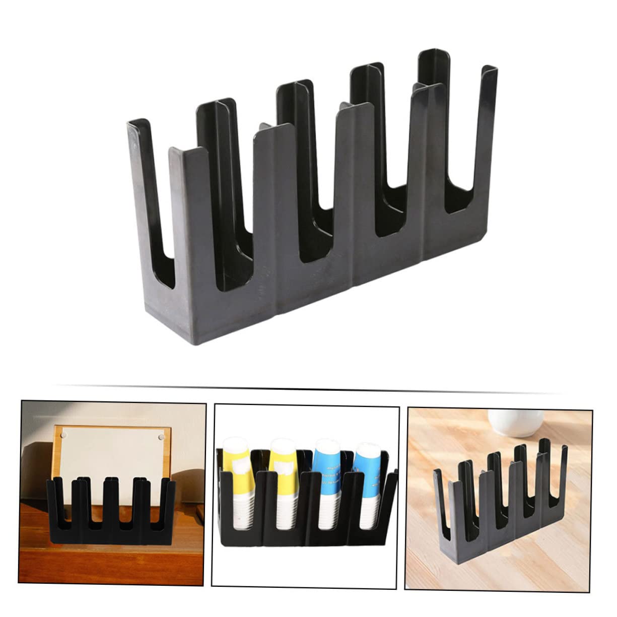 Plastik Becherhalter Papierbecherständer Fach Einweg Becherhalter Tragbar Leicht Papierbecher Aufbewahrung Organizer Minimalistisches Design