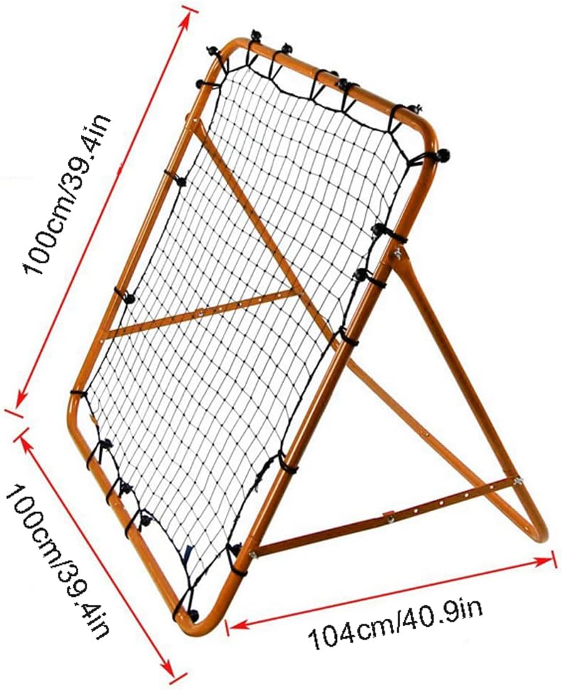 Rebound Net, Professional Heavy Duty Backstop Net – Practice Pitching, Catching, Throwing - Adjustable Angle Pitch Back Training Rebounder for Baseball Softball Lacrosse Pickleball