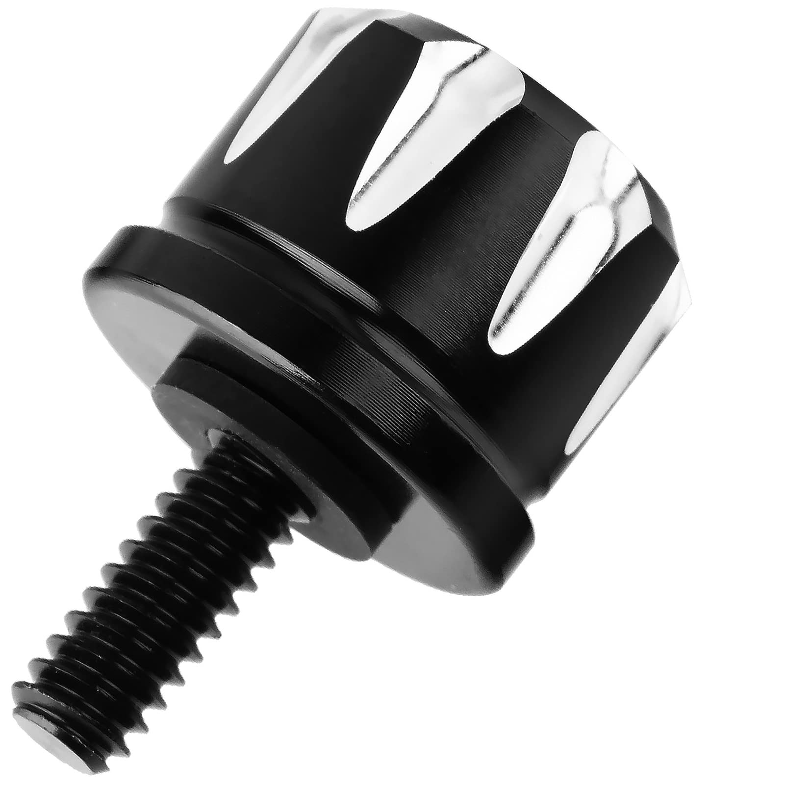 Quick-Release Seat Mount Screw Bolt For Harley Softail, Dyna, Road King, Street Bob – Black Anodized