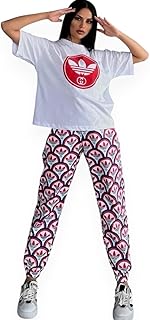 Tring Summer Casual - Half Sleeve T-Shirt & Comfy Sweat Pants - One Size