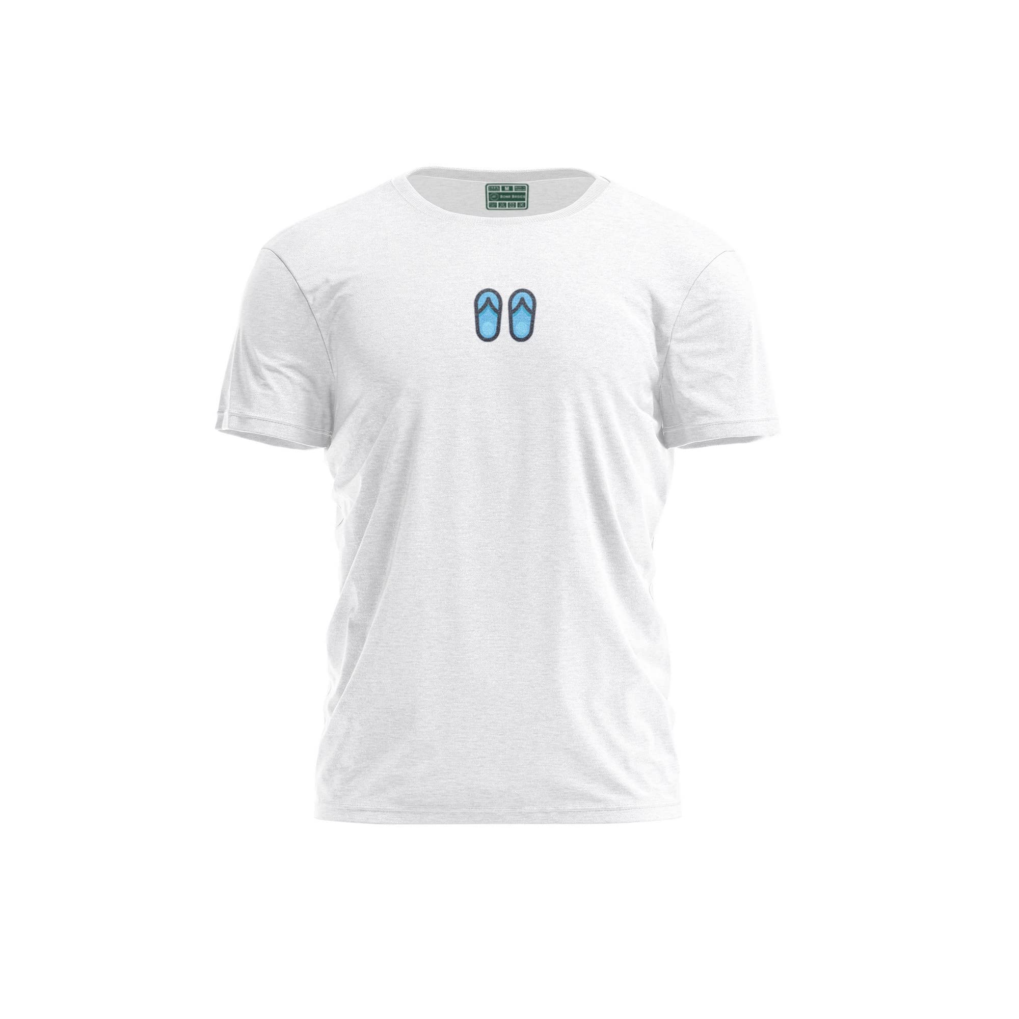 Bona Basics Men's BUTSWI-104434 T-Shirt, White, S