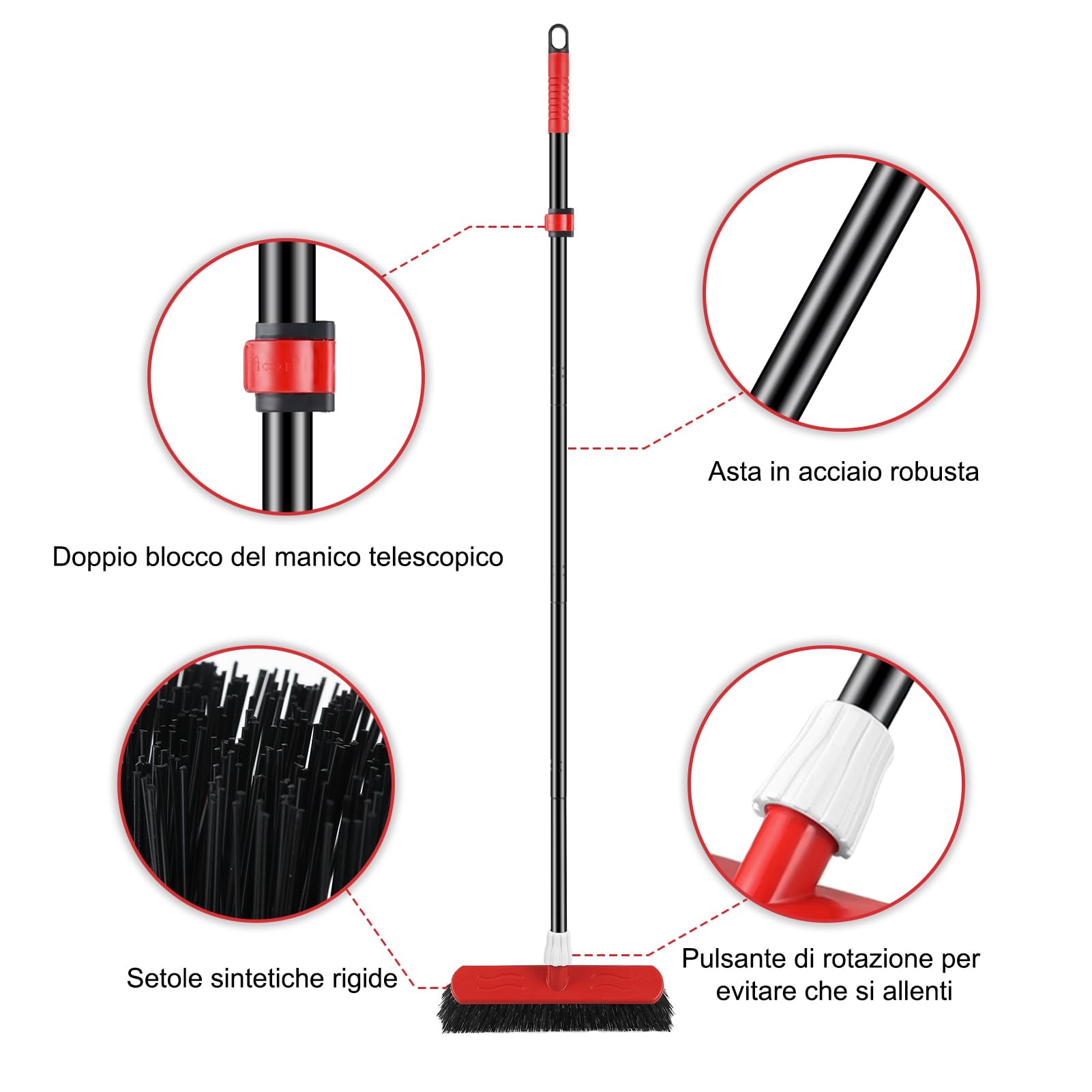 40 Centimetri Pvc Scopa Con Manico - Foto 6