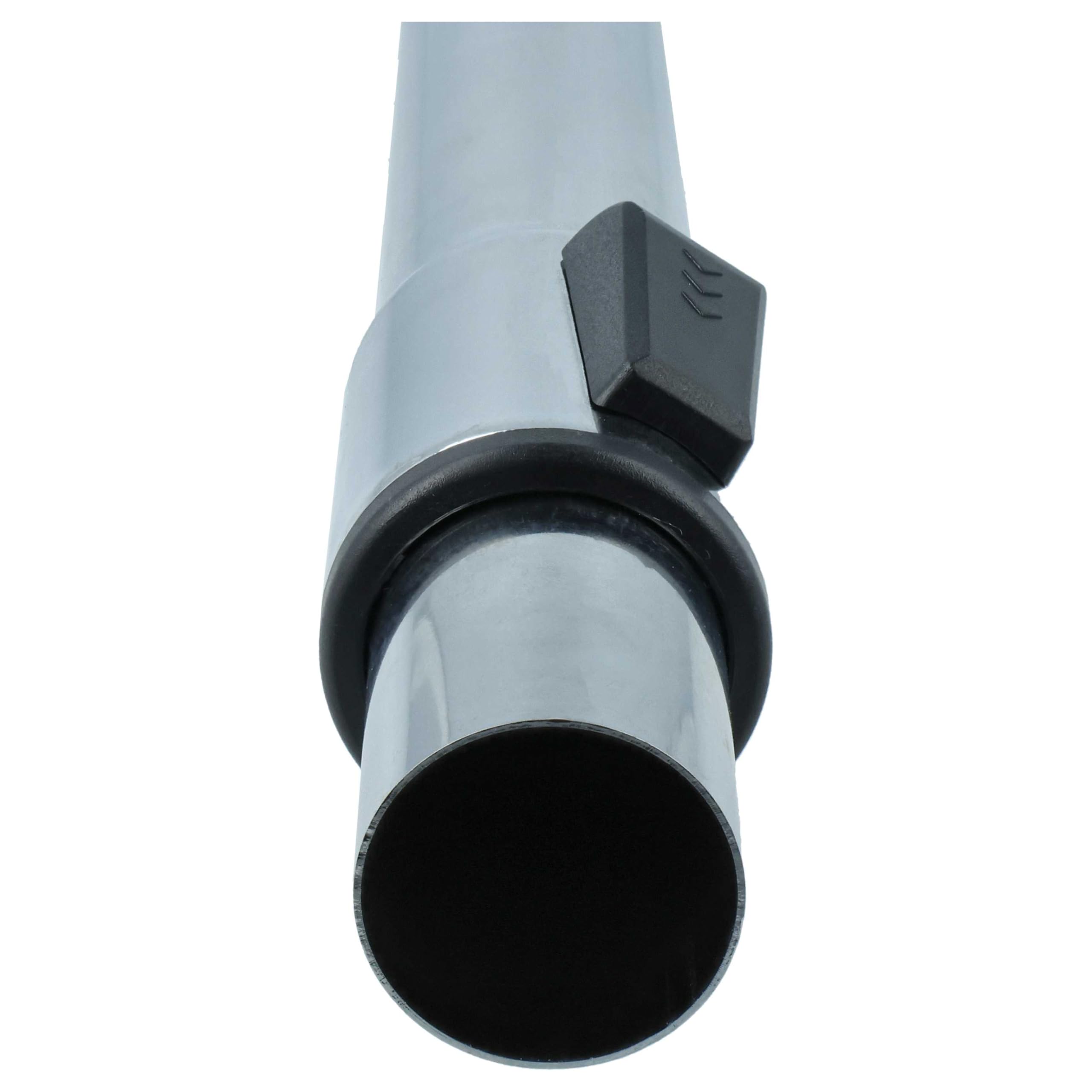 vhbw Tubo aspirador compatible con Dirt Devil M2288, M2831-4, M2838, M2288-0, M2288-3 aspiradora - conexión de 32 mm, 58-96 cm, cromado
