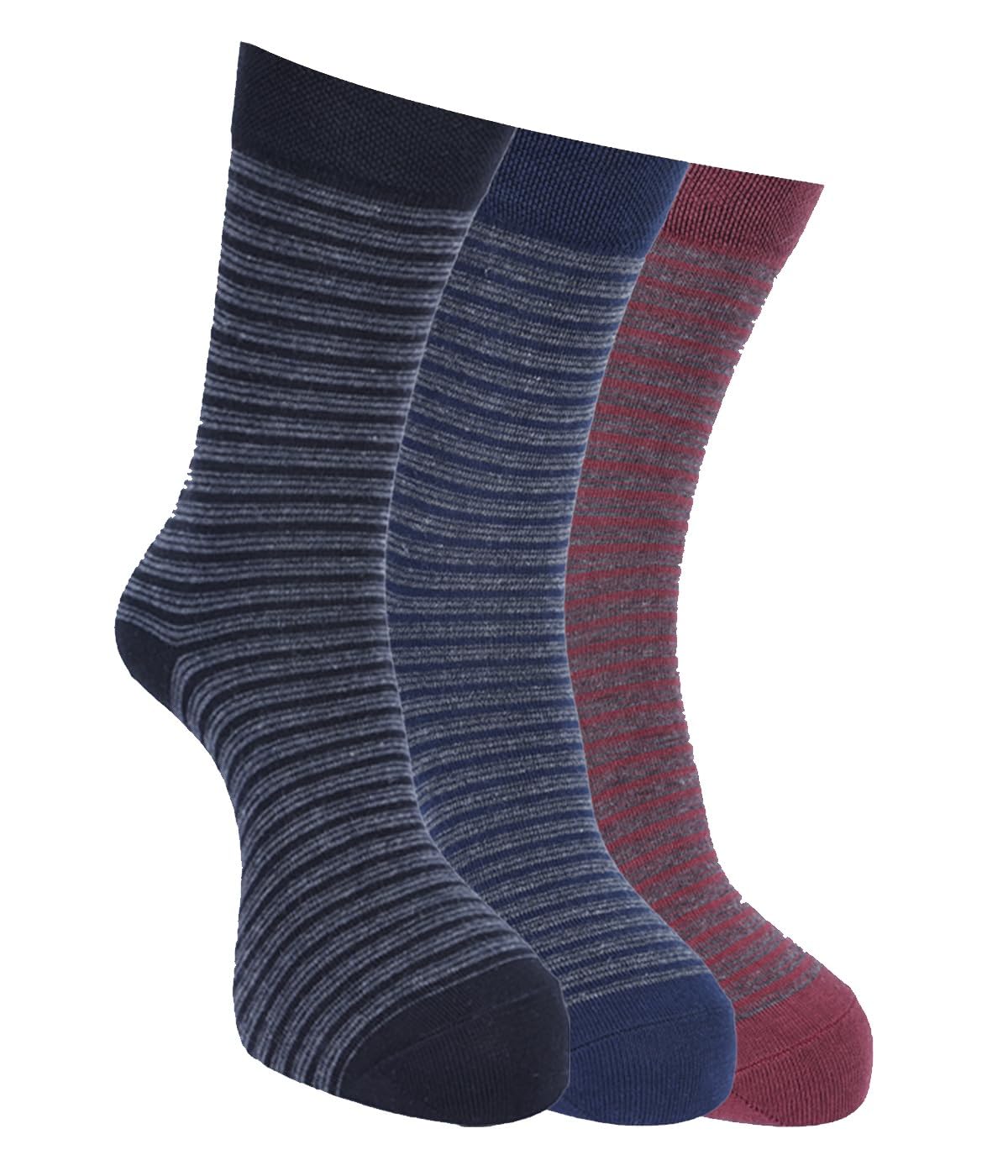 force nxt BY Dollar Full Length Cotton Comfort Socks for Men, Compact Cotton Stretch Crew/Mid Calf Length Socks (Free Size Pack of 3)-picture-12