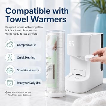 Hot Face Towel Refills, Portable Comfort Cotton Compressed Towels(40Pcs)