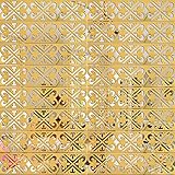 Material de alta calidad: el adhesivo de pared de espejo mejorado está hecho de acrílico, ecológico, sin olor, no friable, elegante y duradero, añade decoración personalizada y sentido artístico a tu hogar.