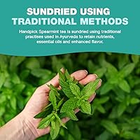 Vista 5 de HANDPICK, Bolsas de té de menta verde (100 bolsas de té de hierbas) Té de menta refrescante Sin OMG Bolsas de té redondas ecológicas