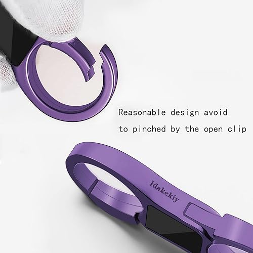 Miniatura 4 de Idakekiy Llavero de liberación rápida con 4 llaveros, organizador de llavero de coche resistente para hombres y mujeres