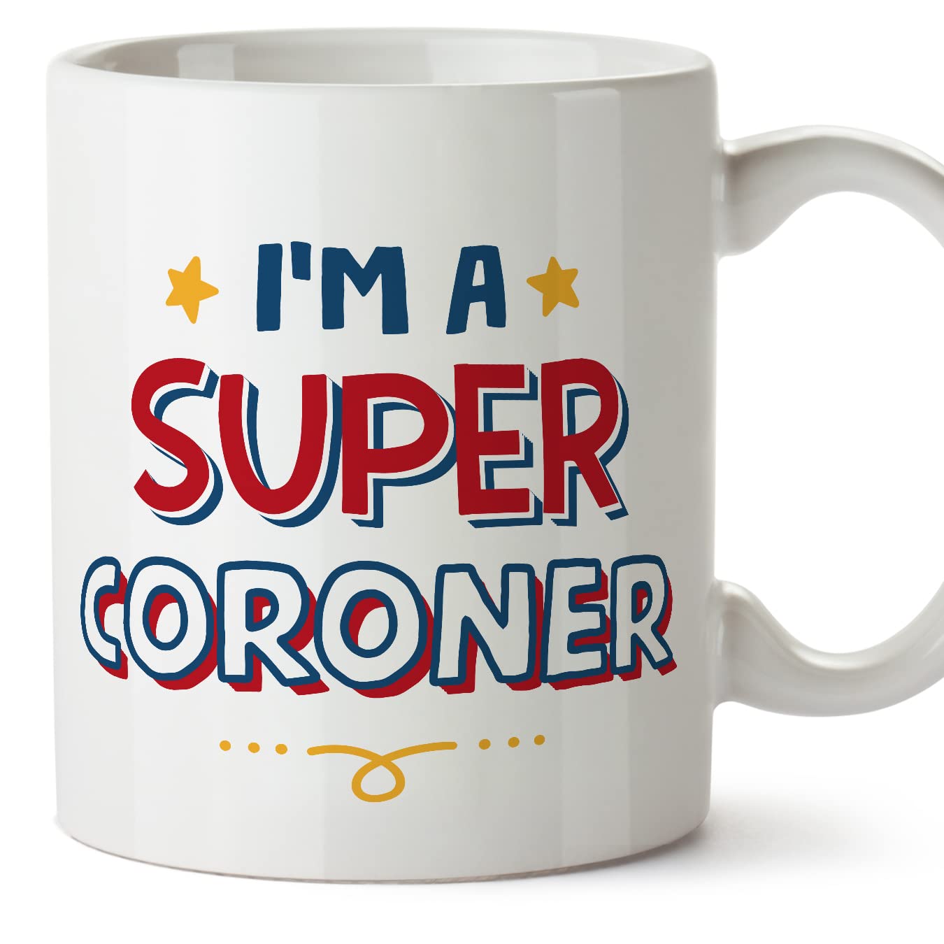 MUGFFINS Coroner Mug - in English - I'm Super - Funny Gift for Colleagues - Ceramic 11oz Mug โ image 1