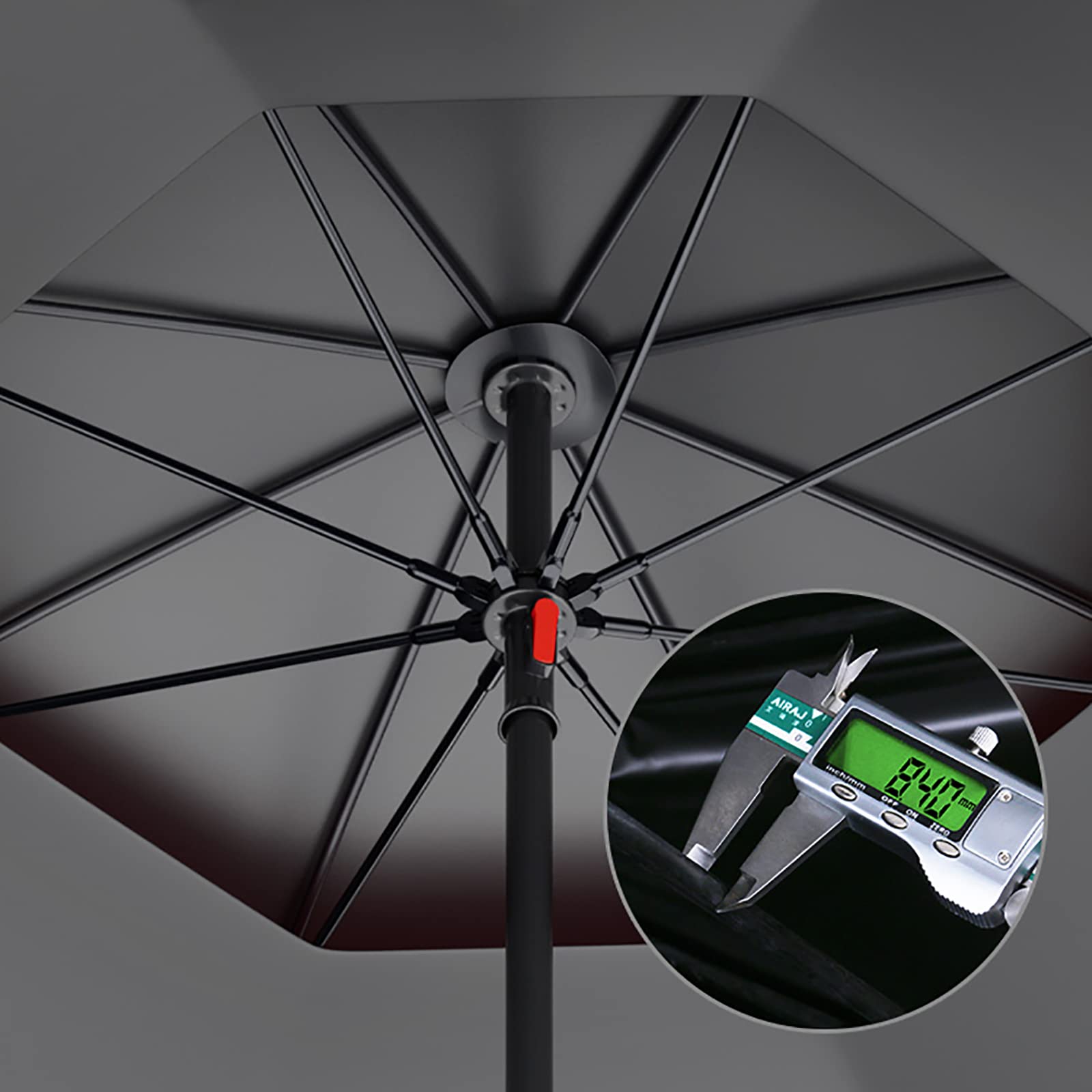 Ombrellone da Pesca Rotondo, Grande Ombrello da Spiaggia All'aperto, Ombrellone Pieghevole, Regolabile A 360°, Antipioggia, Protezione Solare, UV 40+, Ombrellone per Balcone, Giardino, Patio