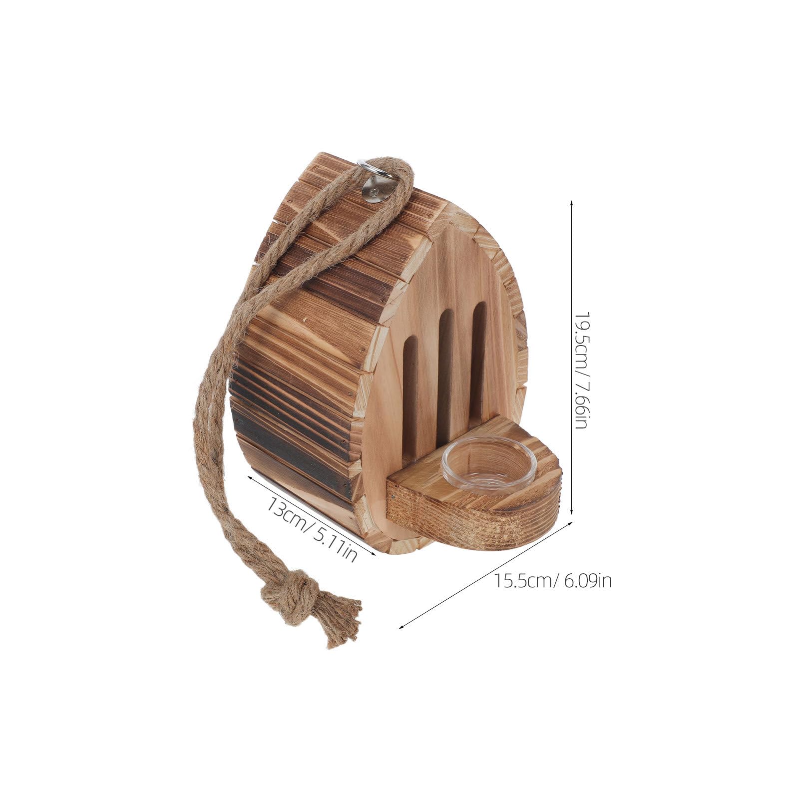 Veemoon 2er-Set Schmetterlingshäuser: Schmetterlingshäuser aus Holz mit Futterstelle – Hängende Gartendekoration – Nistkasten und Unterschlupf für Insekten, Schmetterlinge, Motten und Florfliegen