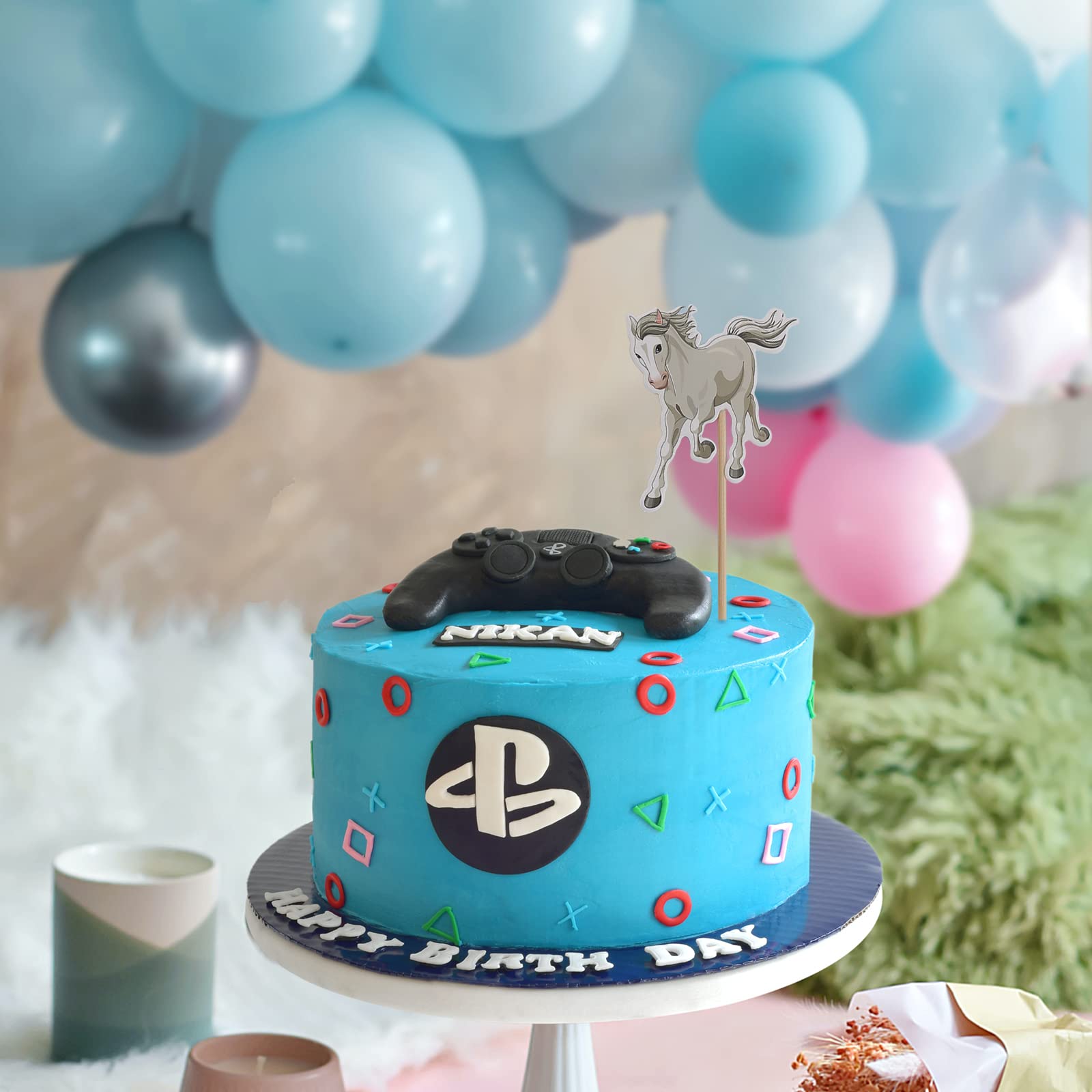 Decorazioni Torta Cavallo - Set 15 Pezzi Con Topper, Cavallini E Recinzioni - Foto 11