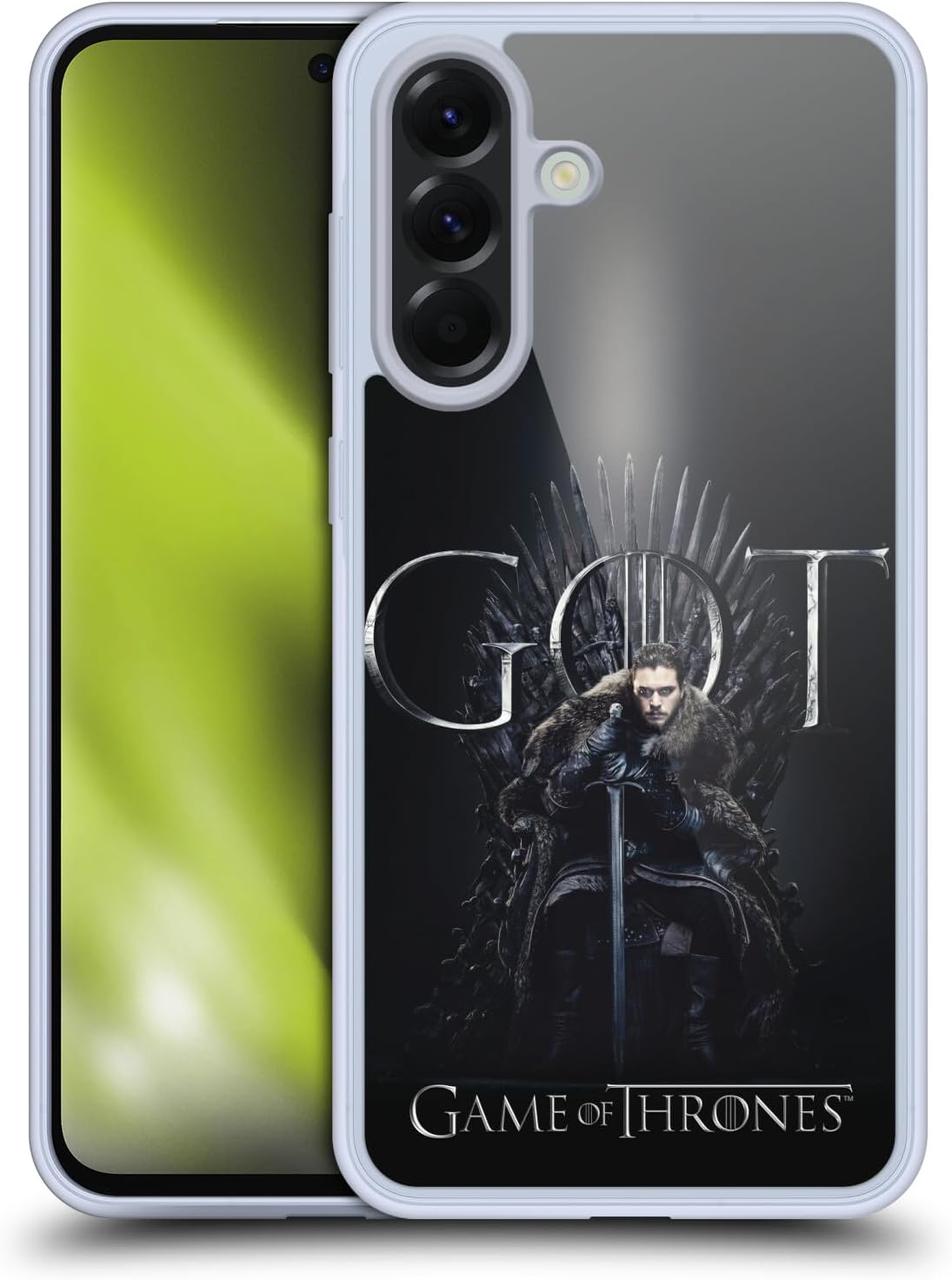 Head Case Designs Officially Licensed HBO Game of Thrones Jon Snow Season 8 for The Throne 1 Gel Case [Military Grade Protection] Compatible with Samsung Galaxy A56 5G
