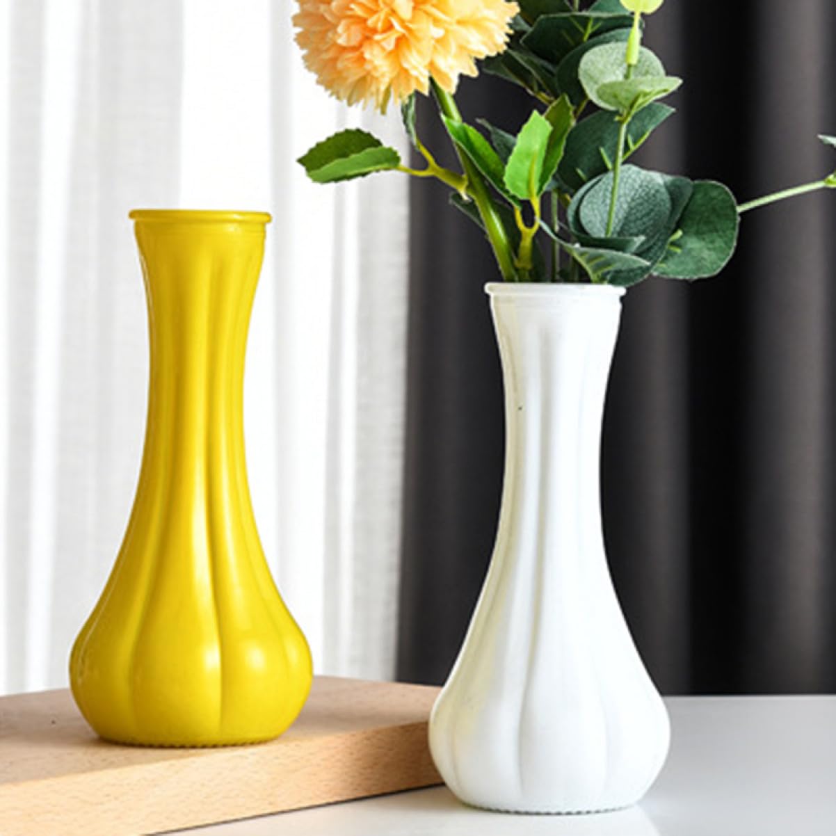 新品　花瓶 フラワーベース　イエロー　ガラス製 楽天市場】フラワーベース スガハラガラスSghr ヘレン 四角花器