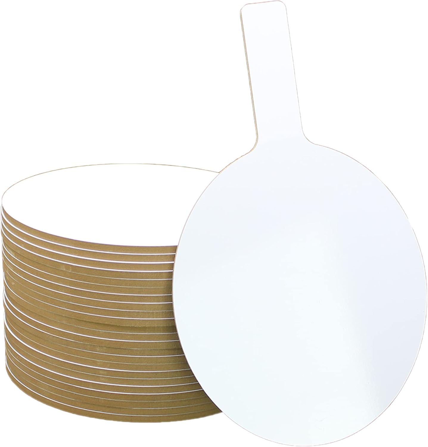 Flipside Products Oval Dry Erase Answer Paddles, Auction, Handheld Whiteboard, Handle Response Board, Classroom Dry Erase, Pack of 24