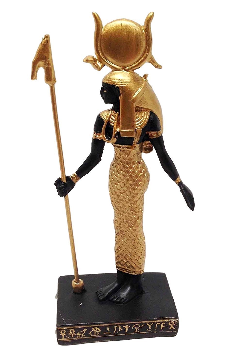 Gifts & Decor Egyptian Goddess of Motherhood HATHOR Statue Small Doll House Miniature 3