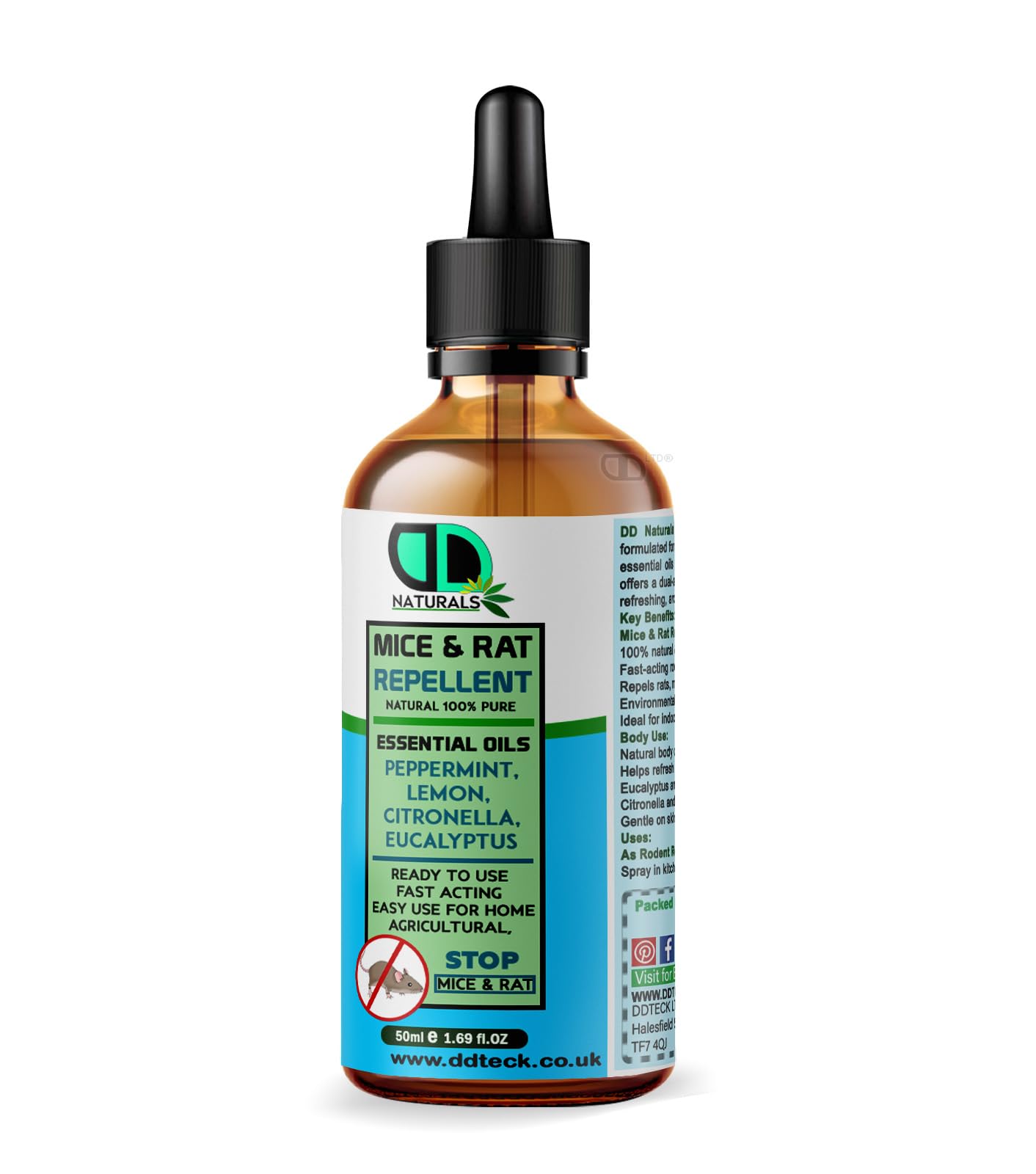All Natural Peppermint Oil Spray, Non-Toxic Rat Repellent To Repel Mice And Rats - Foto 13