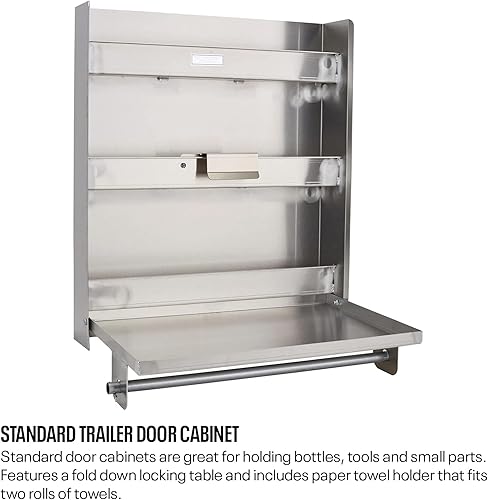 Miniatura 5 de Speedway Motors Kit organizador de remolque/garaje: construcción de aleación de aluminio premium, mesa plegable con bloqueo, almacenamiento de