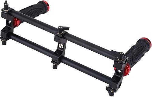 Miniatura 6 de Agarre de doble asa estabilizadores de cámara con mango profesional, extensor de agarre doble, accesorio estabilizador de cardán con orificio de