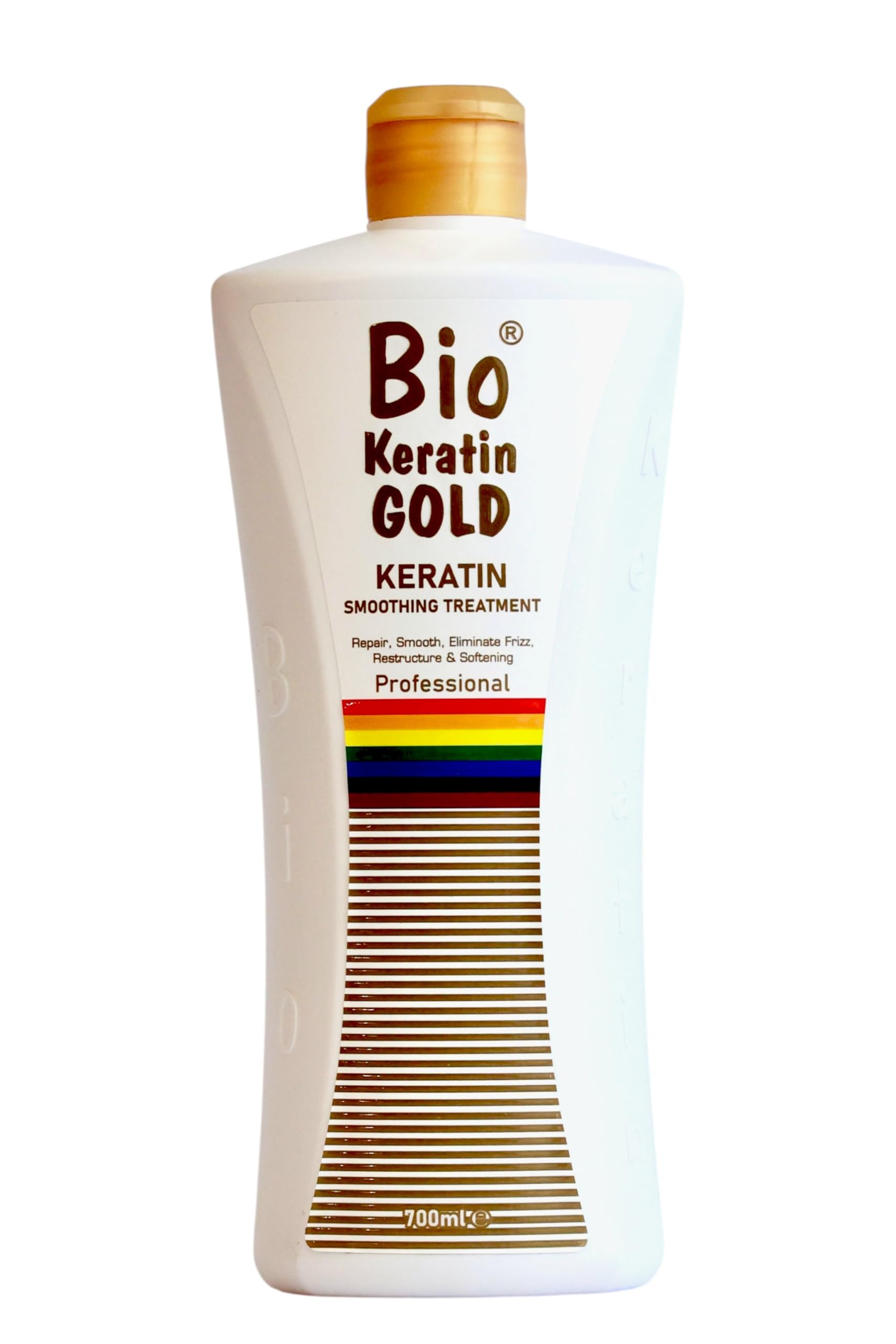Bio-Keratin Gold 700 ml Keratin Gold Haarpflegeprodukt – für Glanz und Stärke