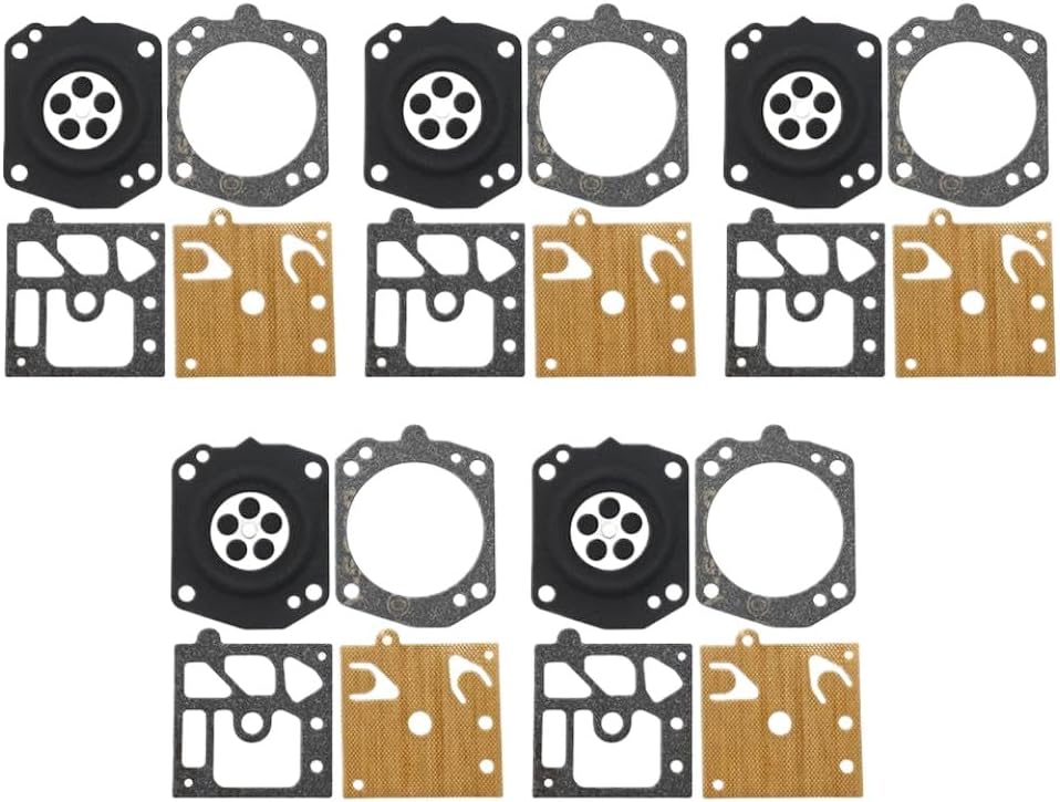 5pcs Carburetor Diaphragm Gasket Repair Kit 044 046 029 039 62cc 6200 7800 Compatible With Chainsaw Models