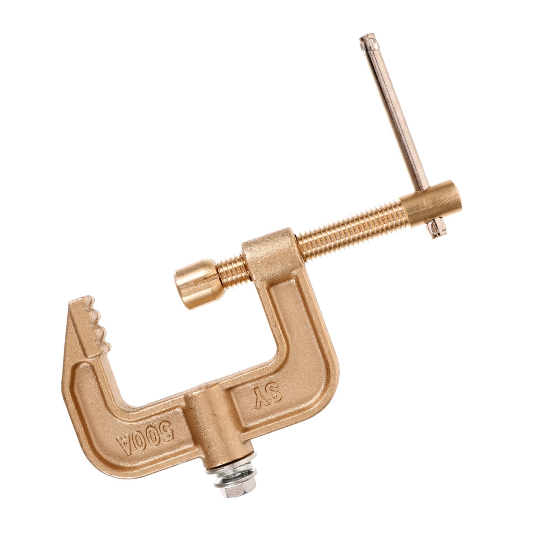 Operitacx 4 Pezzi Welding Ground Bramp MORSETTO regolabile pinze a pinza saldatrice clip di massa per saldatura morsetti per saldatore pinze di saldatura FORNICA DI WELD rame