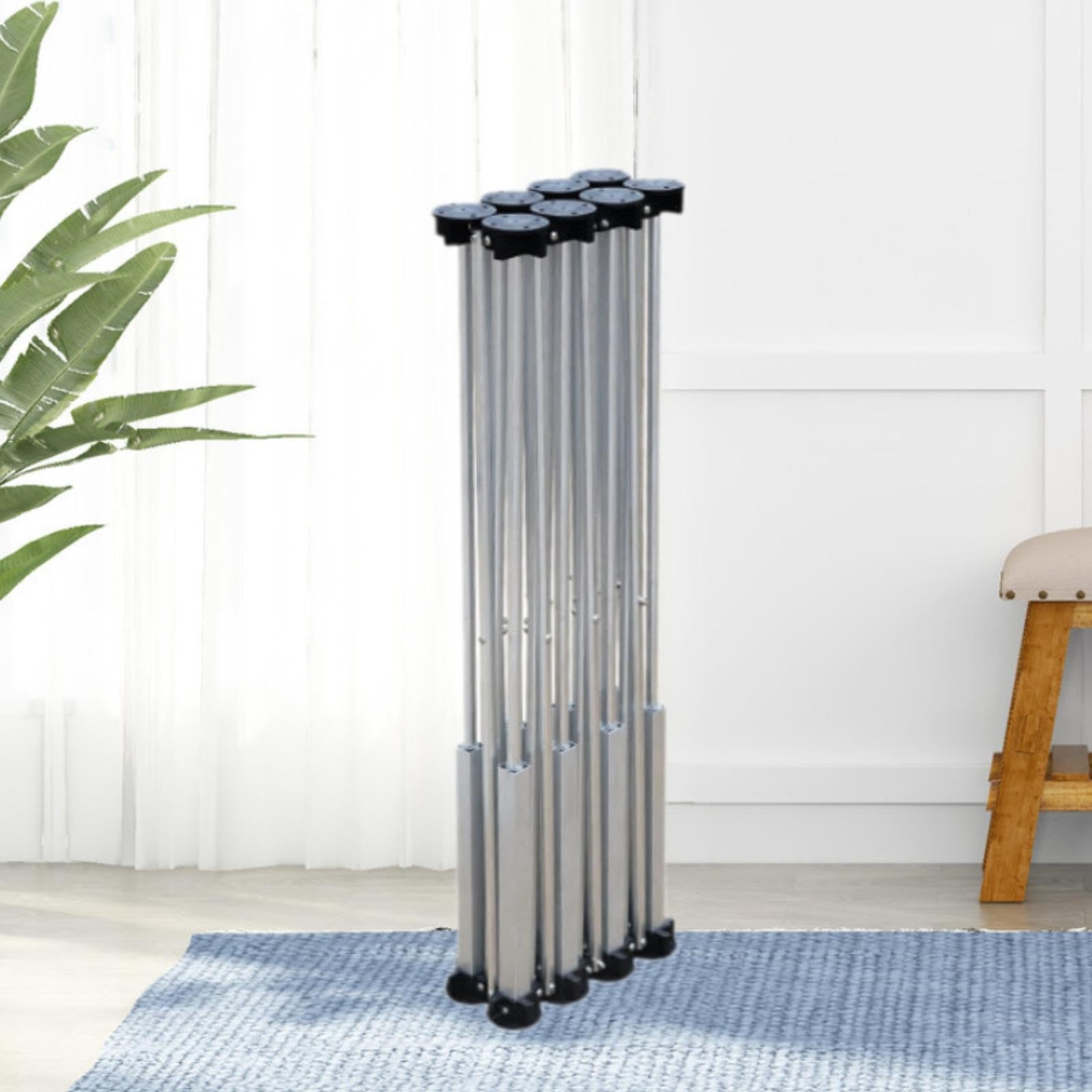 Colcolo Banco de Trabajo Portátil Mesa Soporte Plegable Multifuncional Superficie Amplia Estructura de Aluminio Pie Antideslizante Adecuado para Renovación