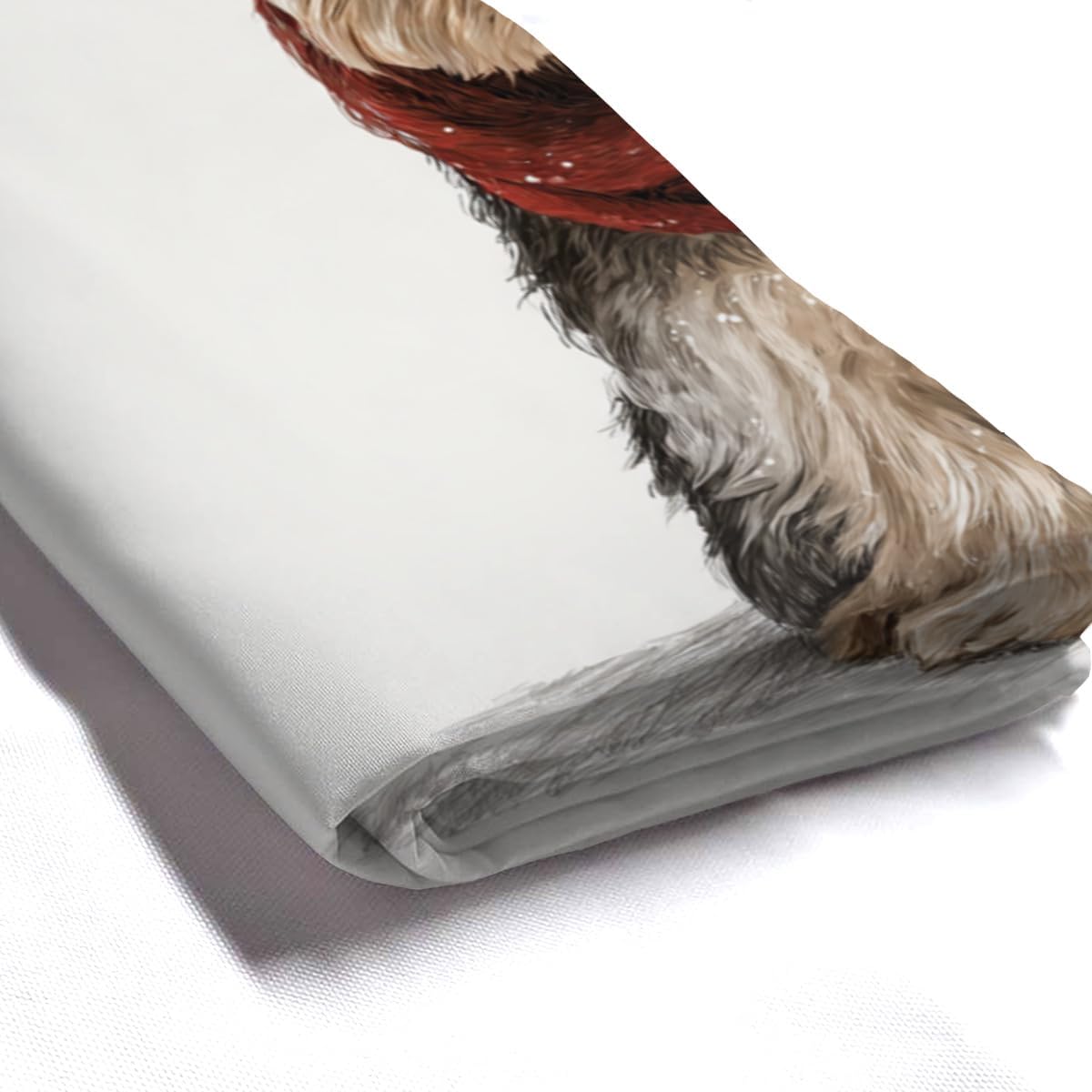 Yorkshire Terrier with Scarf Shower Curtain Set Waterproof Fabric Shower Curtain Boys Bathroom Shower Curtain Decorative 72x72 in