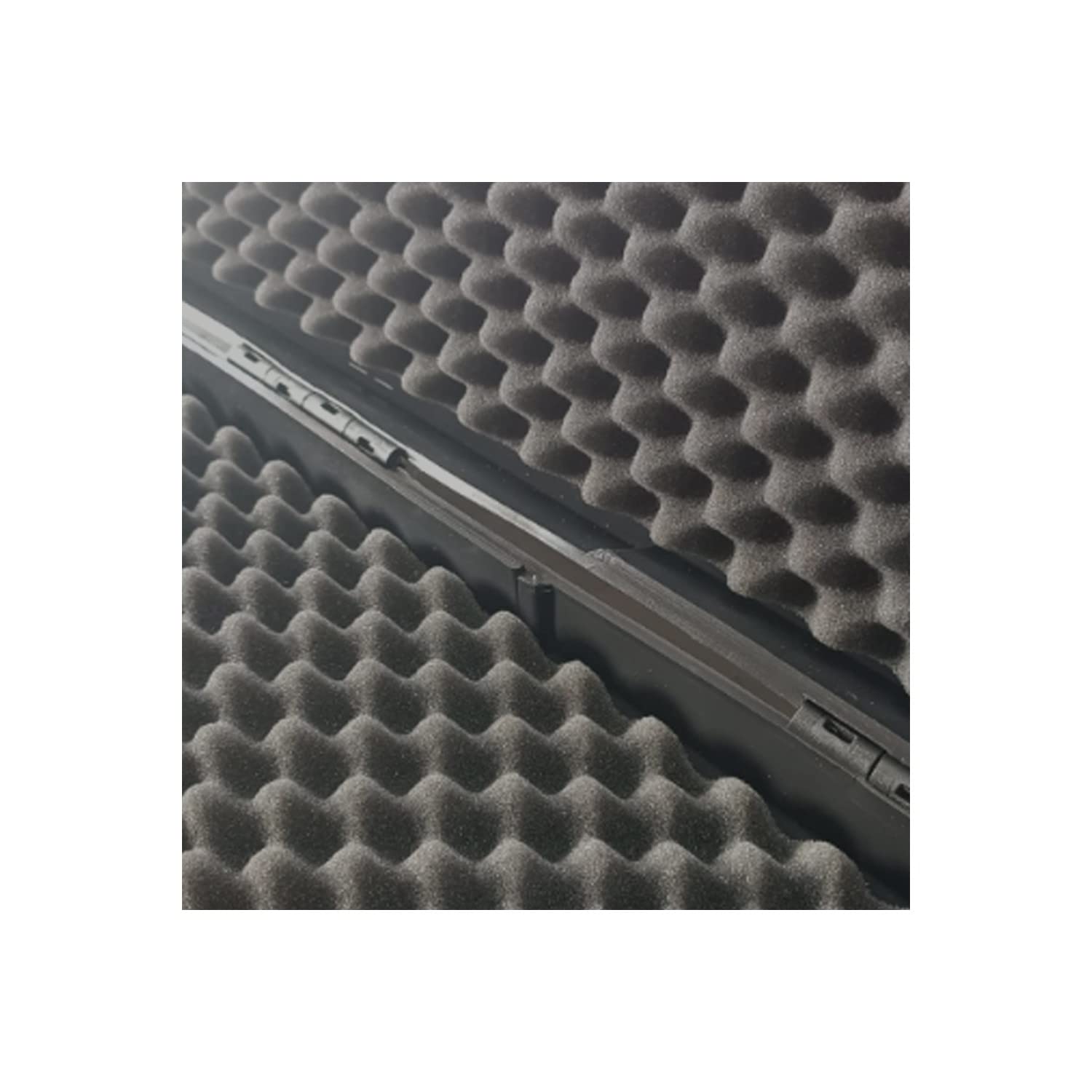 Uzman Gewehrkoffer 110cm Lang,27cm Breit, 8cm hoch, Universal Waffenkoffer lang, Korrosions- und temperaturbeständig, 2 Schaumstoffeinlagen,