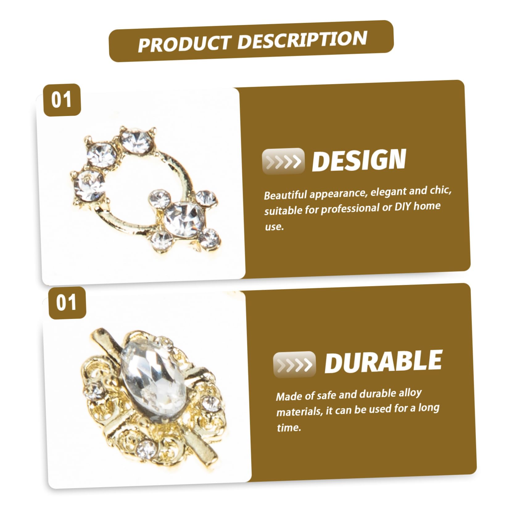 2 Set Decorazioni Per Unghie Accessori Per Nail Art Eleganti E Creativi Per Feste Matrimoni E Per Amiche E Appassionate Manicure 60 Pezzi*2