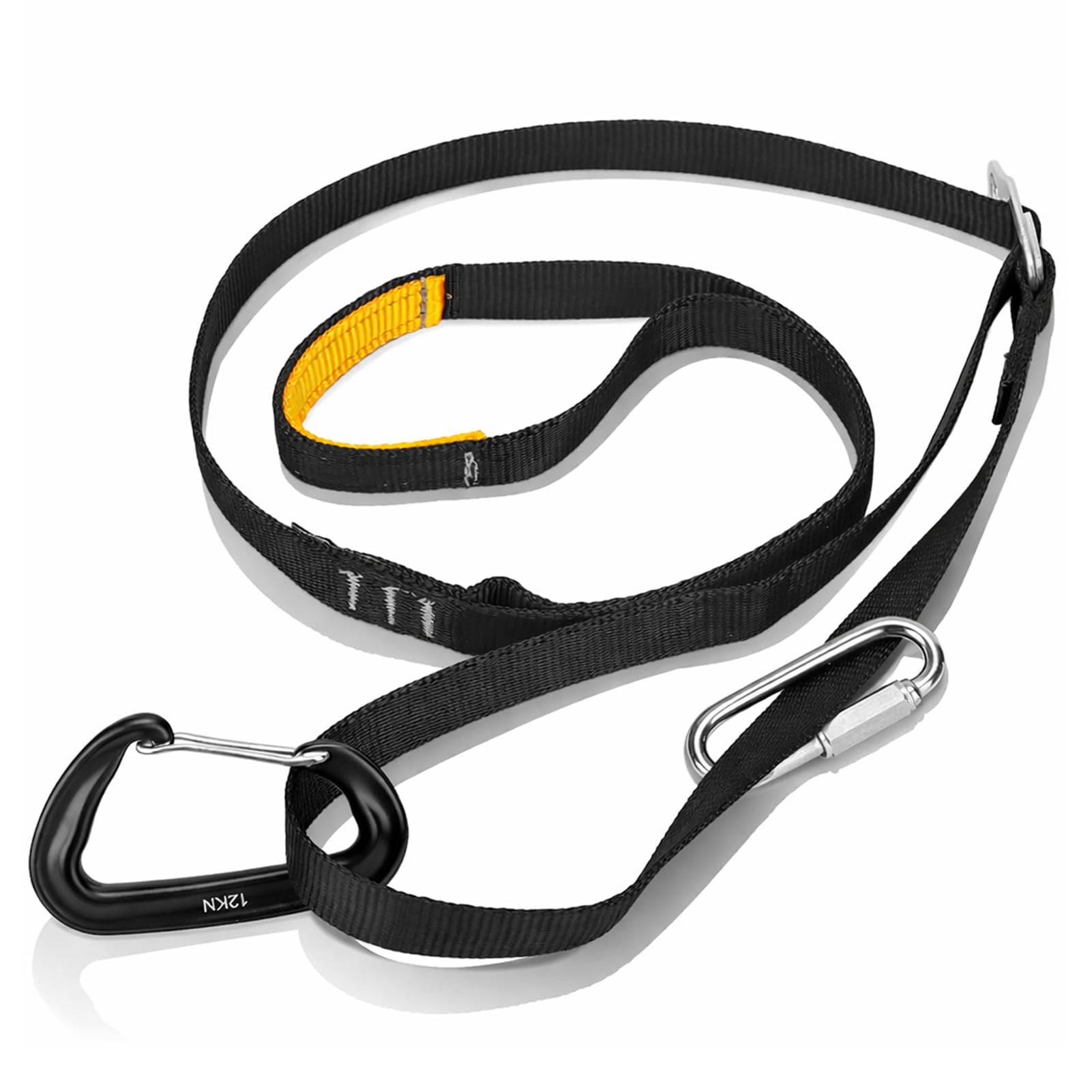 HERCHR Pédale d'ascension, 80-133 cm/31,5-52,4 Pouces Pédale d'escalade d'extérieur Sangle d'ascension d'escalade Ceinture de Pied en Corde pour l'alpinisme Escalade Protection Technique