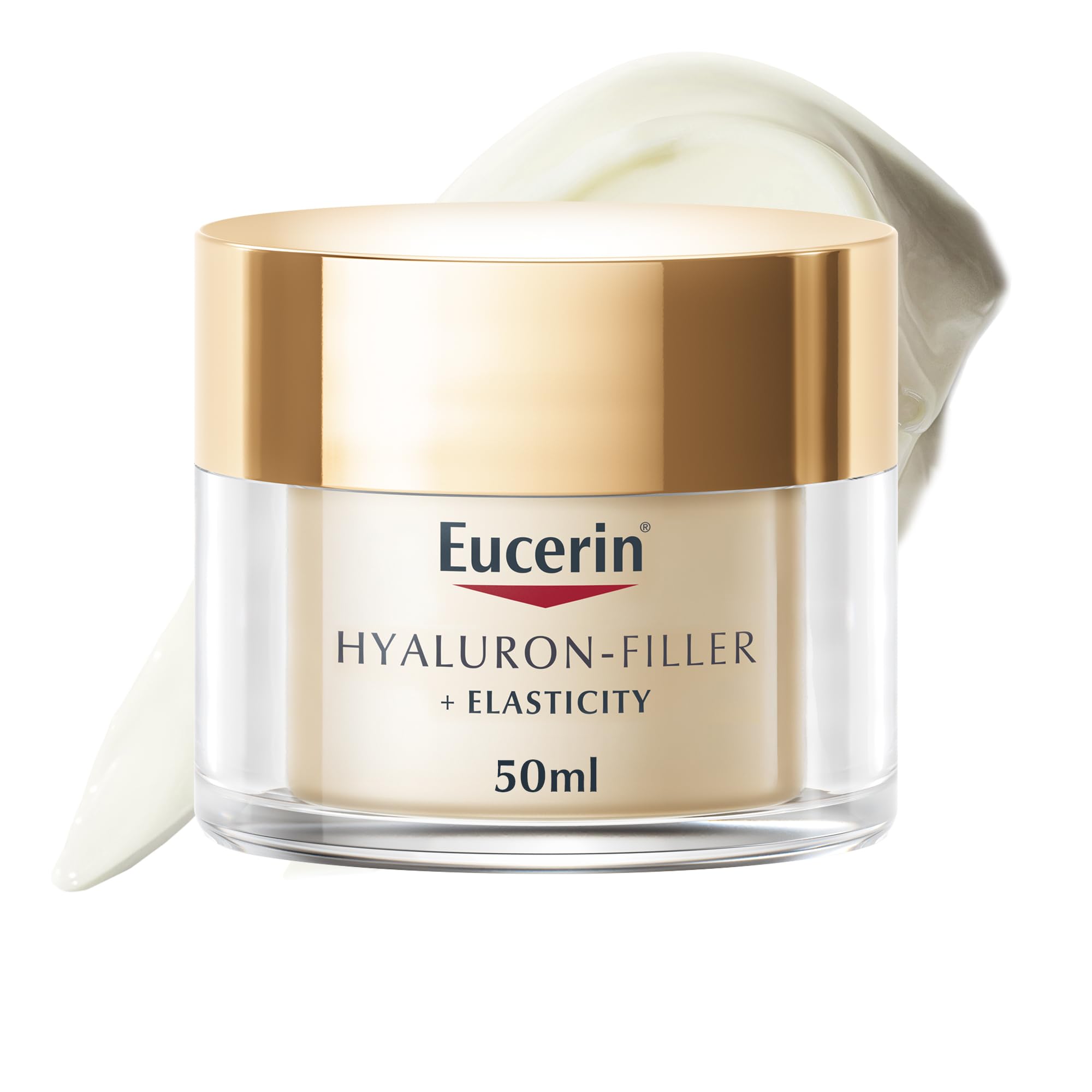 Eucerin Hyaluron-Filler + Elasticity Night 50ml, Anti-Ageing Night Cream for Mature Skin, Deeply-Penetrating Moisturiser with Hyaluronic Acid and Collagen