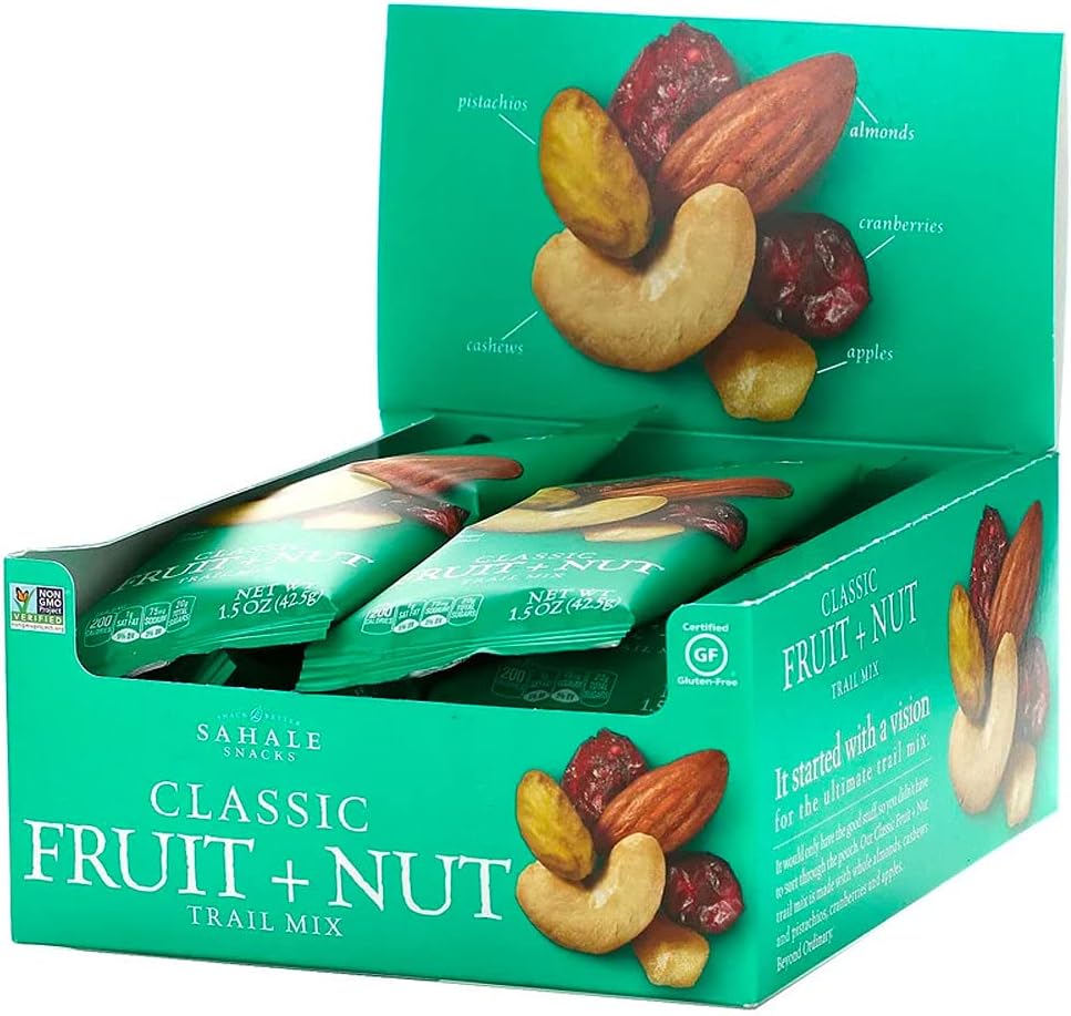 Sahale Snacks Classic Fruit and Nut Trail Mix, 1.5 Ounces (Pack of 9)