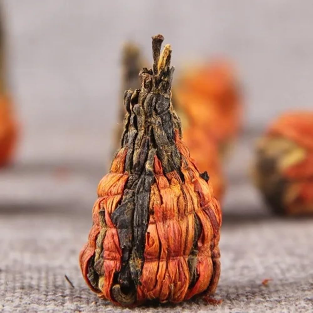 Herbata Czarna Premium Yunnan Fengqing Yunnan W Kształcie Pagody Z Kwiatem Lilii - Herbata Czarna Dianhong