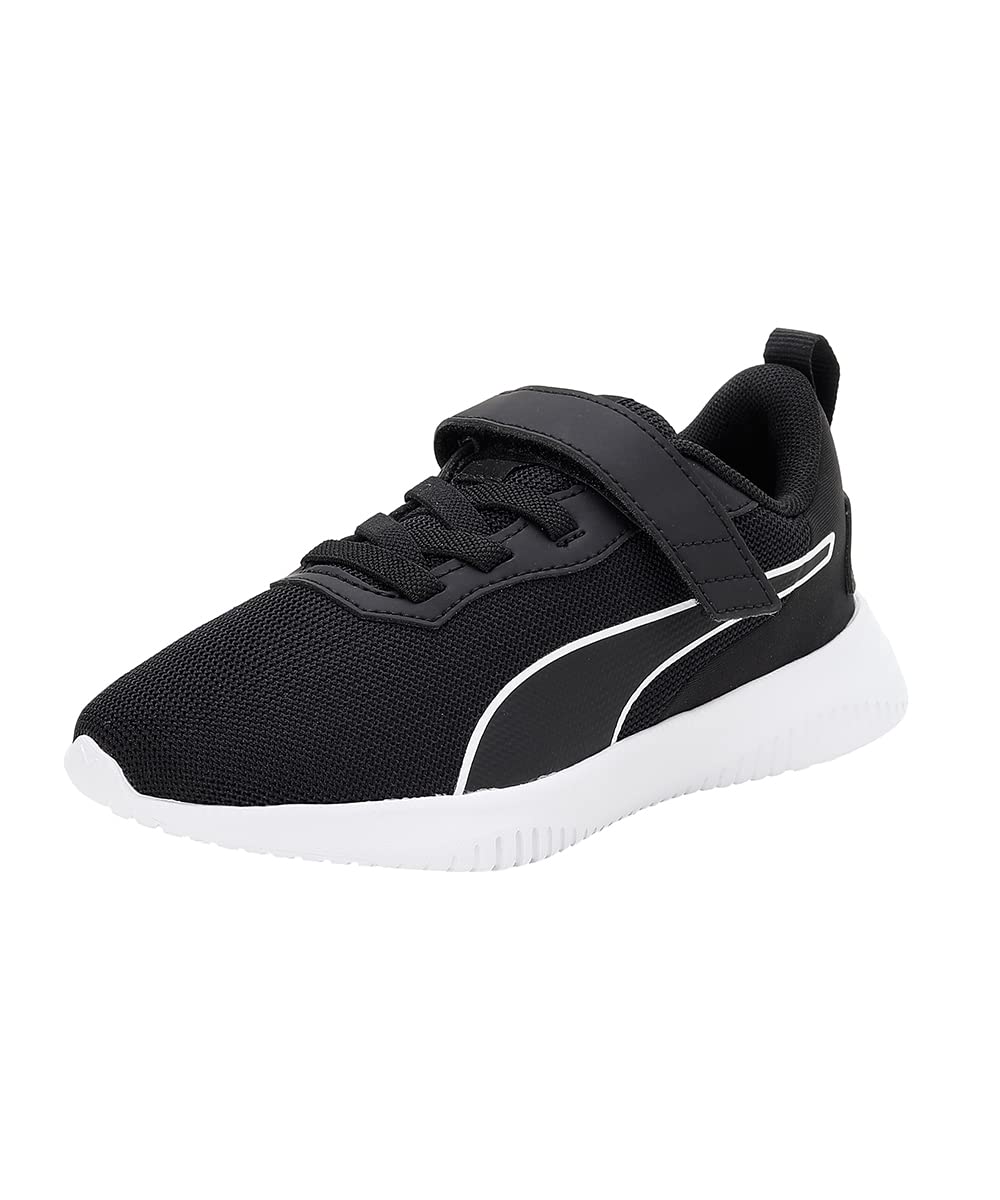 Puma Unisex-Kids Flyer Flex AC PS White-Black Sneaker - 2UK (37638301) (B09KNHG1KR) Amazon Price History, Amazon Price Tracker