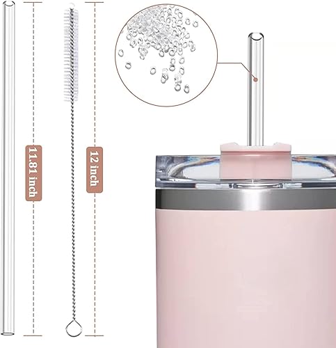 Miniatura 3 de Pajitas de 40 onzas  6 popotes de silicona con limpiador de vasos, funda acolchada de silicona, funda protectora para la parte inferior de la