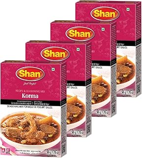 Shan Korma Masala, 1.76 oz ℮ 50 g, 4 Pack