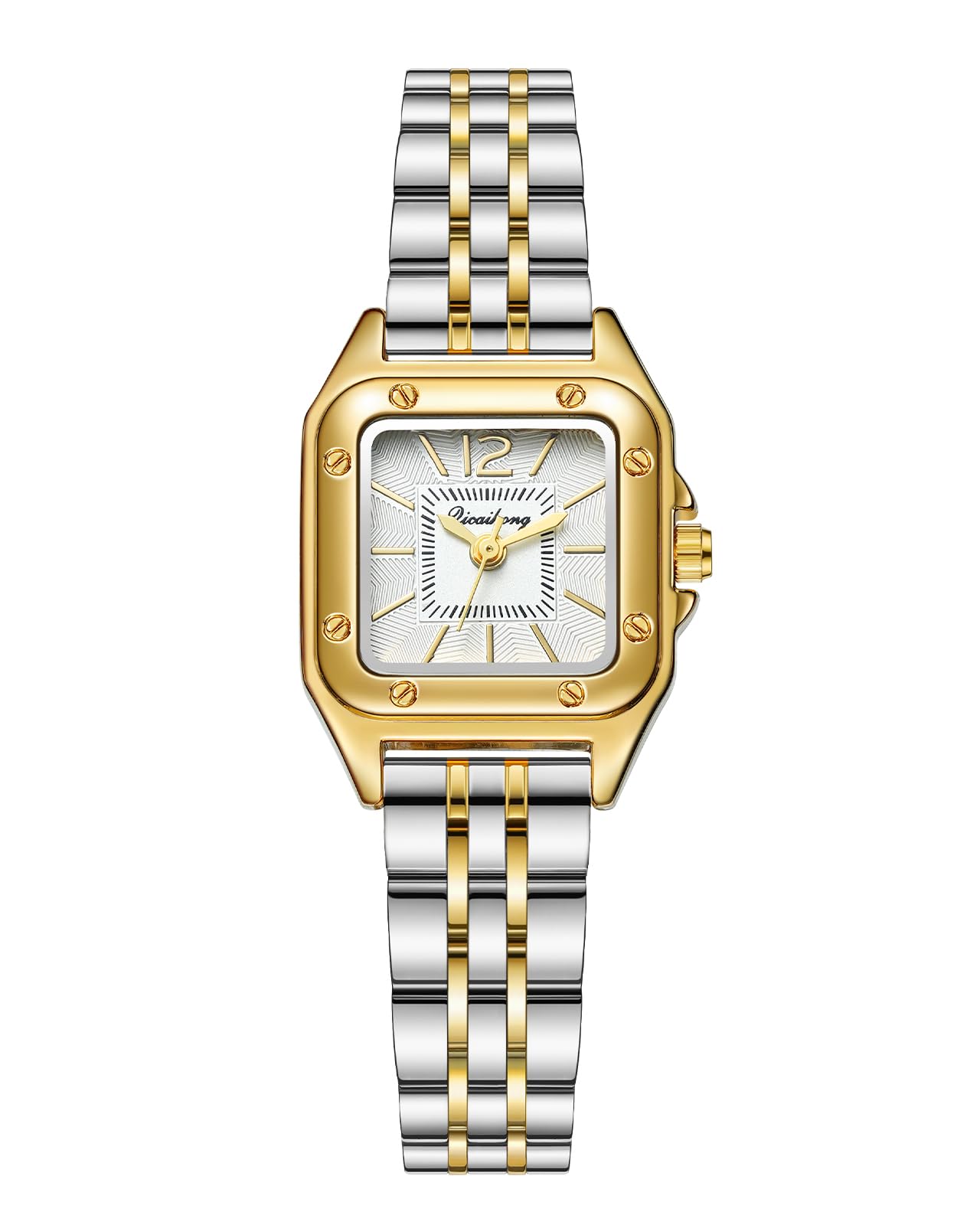 CIVO Armbanduhr Damen Retro Damenuhr: Elegant Quadratisch An