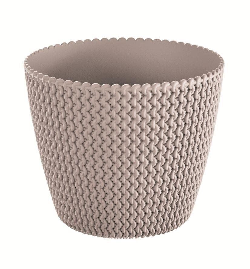 B2C Plant Pots Indoor Outdoor Plastic Flowerpot 13cm to 40cm Small Medium Large Splofy 6 Colours (19cm, Mocca) โ image 1