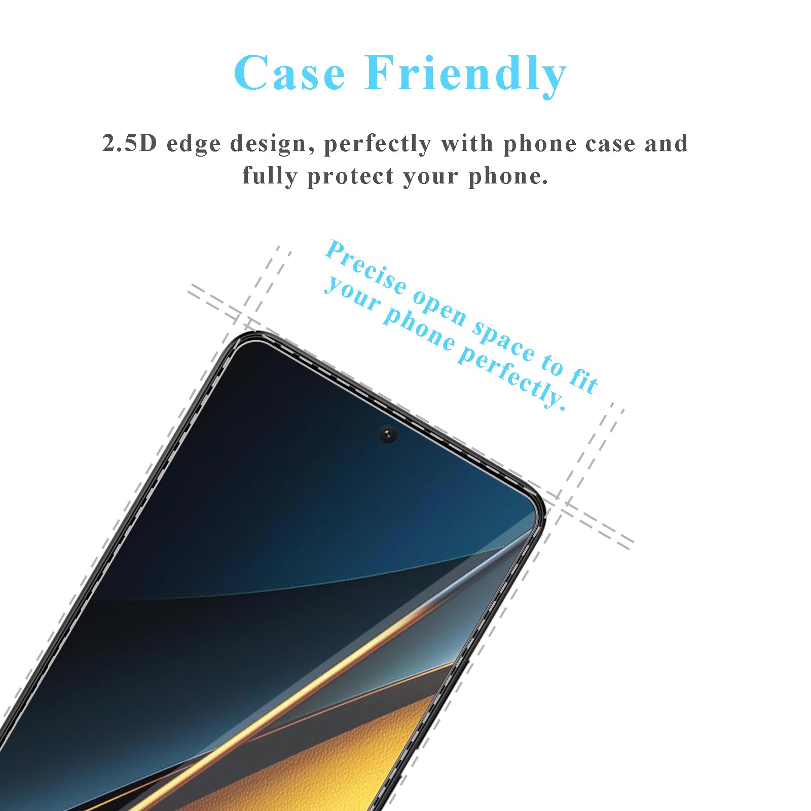 Amazon | Xiao mi Poco X6 Pro 5G ガラスフィルム、6.67 inch、高光 