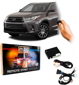 MPC Remote Start Kit Compatible 2014-2019 Toyota Highlander || Plug and Play || Key to Start || Push Lock 3X to Start || USA Tech Support