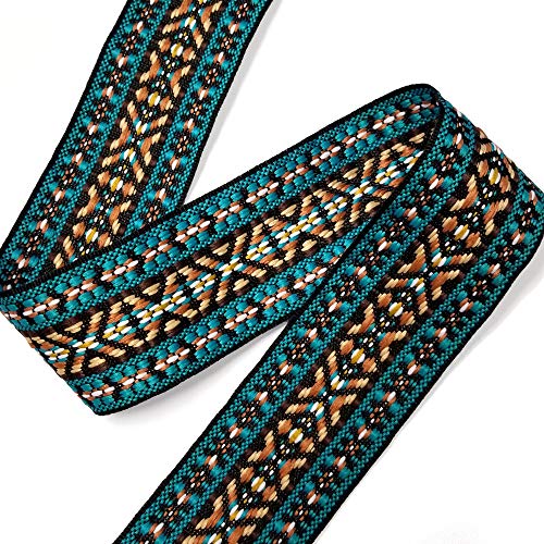 2" Jacquard Braid Trim By Yard, Tr-11222 (Multi 2) #TOP2