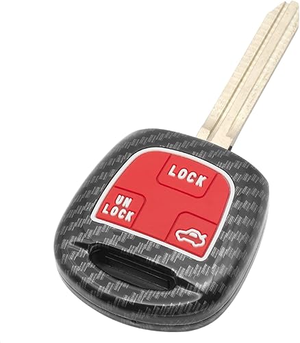 TANGSEN Funda inteligente para llavero compatible con Toyota Land Cruiser FJ Cruiser Lexus Es300 Ls430 Lx470 Rx300 Rx330 Rx350 Rx400h, color negro,