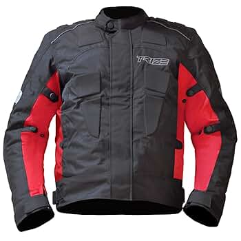 Amazon.co.jp: TRIZE バイクジャケット（レッド） JC02R 防風