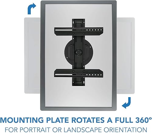 Miniatura 3 de Mount-It! Soporte de pared para TV con rotación horizontal a vertical, soporte de montaje fijo, perfil bajo para televisores Samsung, Sony, Toshiba,
