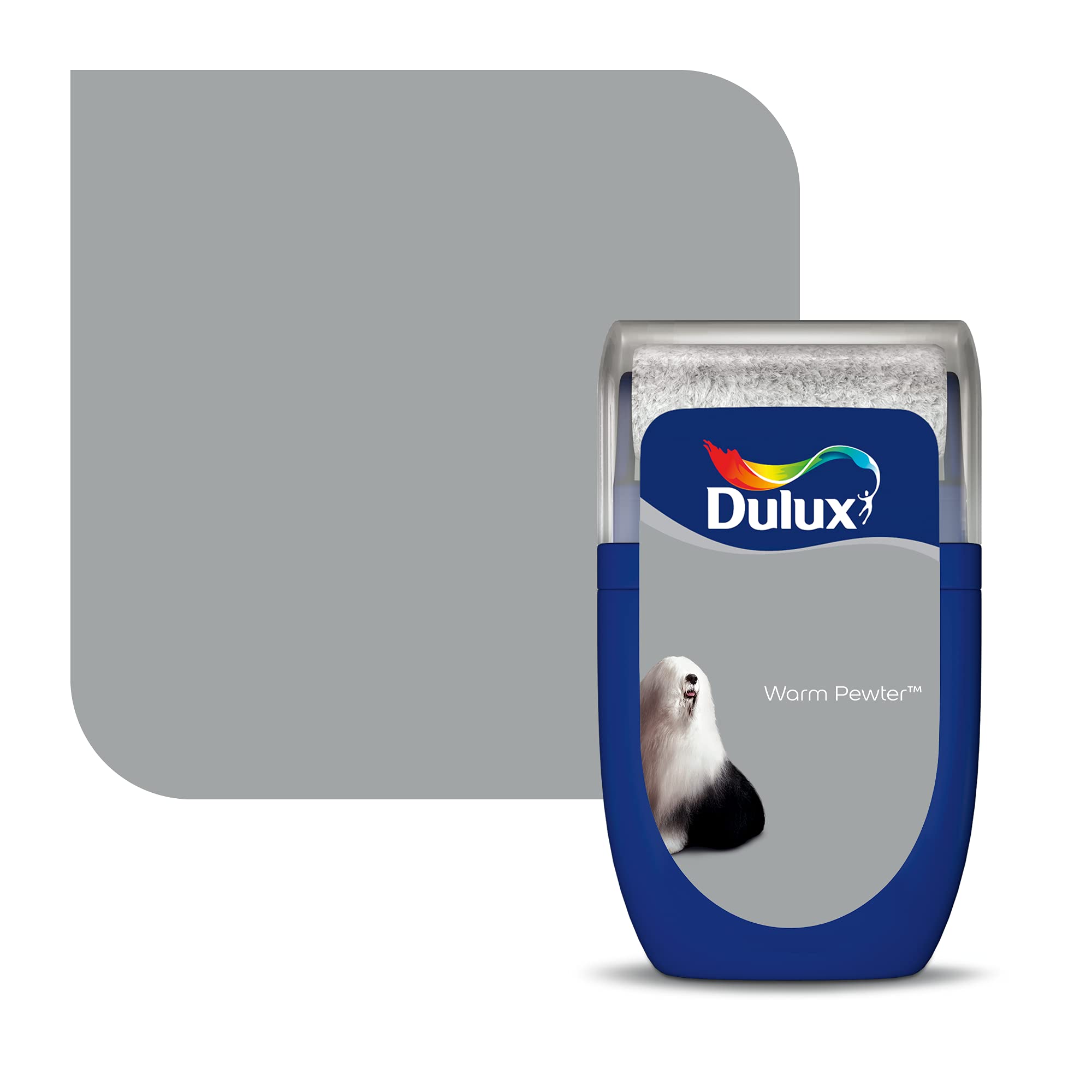 Dulux Warm Pewter Walls & Ceilings Tester Paint, 30 Ml