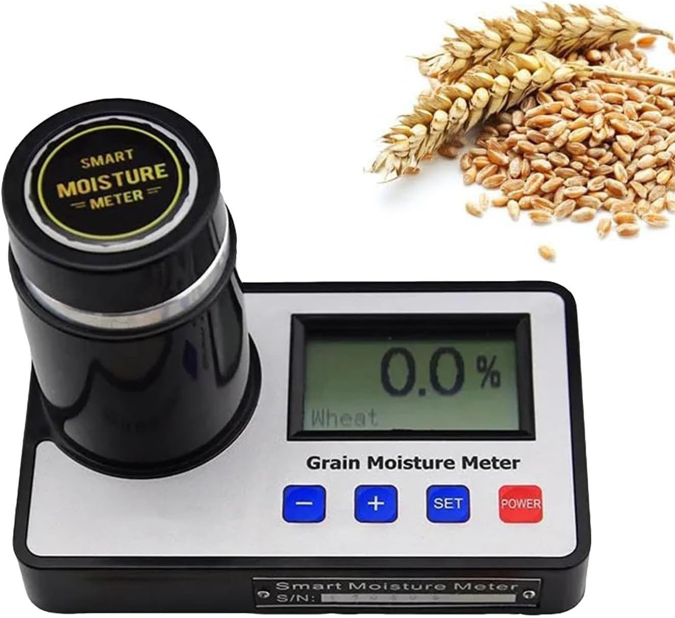 Grain Humidity Detector Portable Moisture Tester,3-40% Measuring Range,for Coffee,Rice,Wheat 19 Kinds Grains Testing