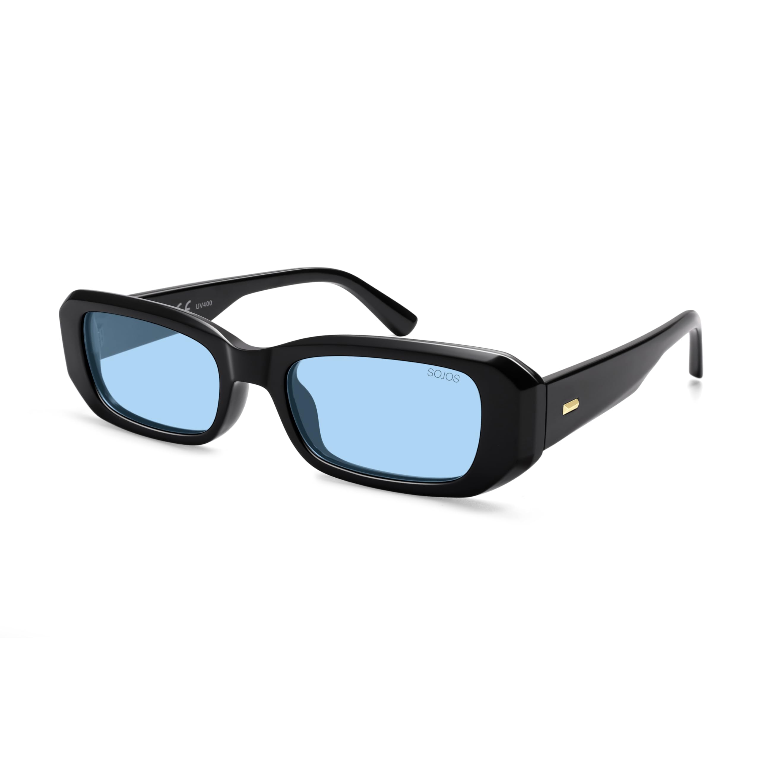 SOJOS Retro Quadratische Polarisiert Sonnenbrille SJ1161-56