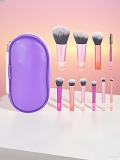 Juego de 10 brochas de maquillaje, cerdas sin...